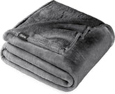 Fleece Blanket - King Size - Ultra-Soft Lightweight for Bed, Sofa, and Couch - Luxury Microplush - Cozy Warm Blanket (King, Grey)