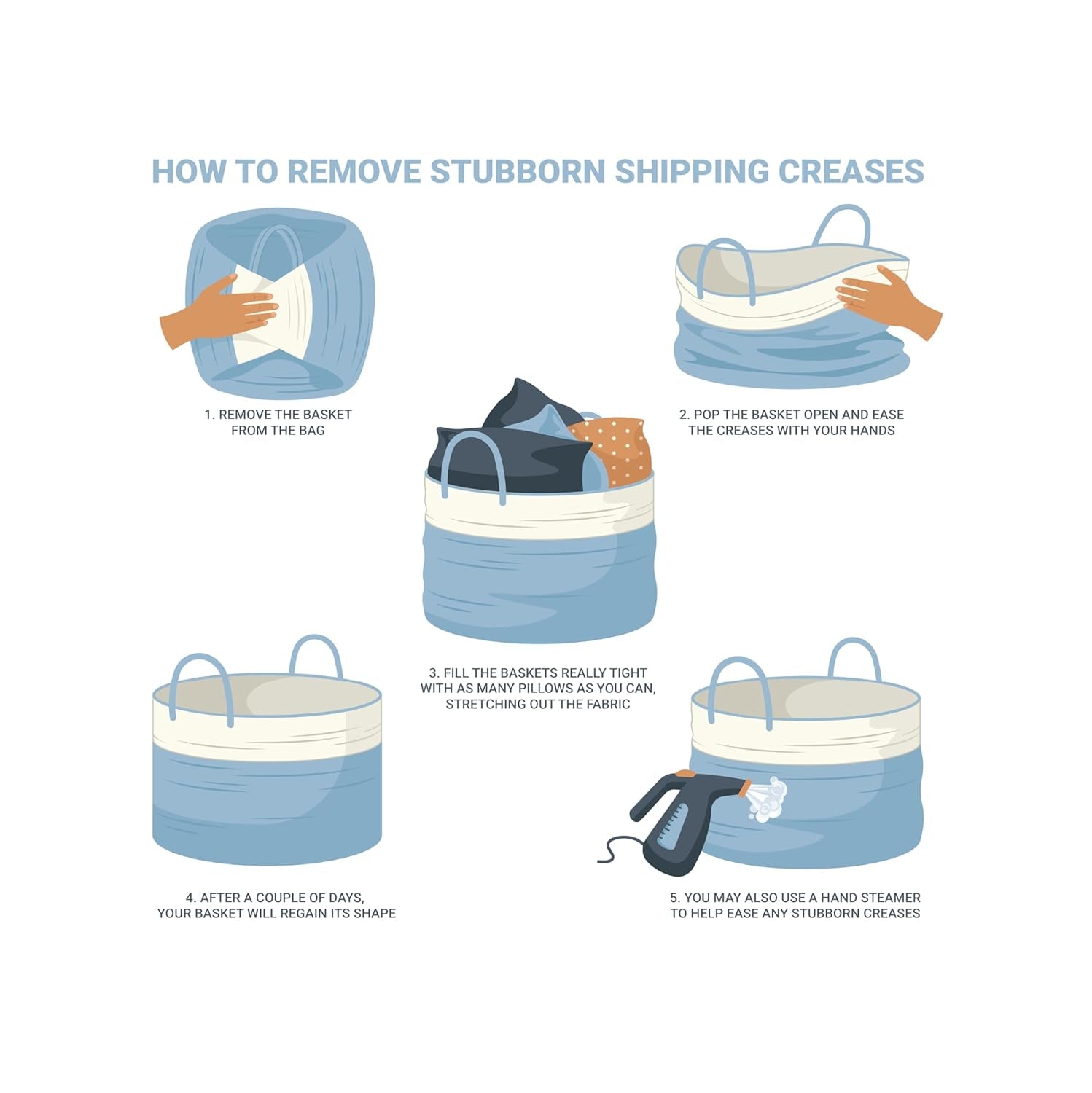 Large Woven Storage Basket for Blankets and Toys 20" X 13" Inch, Rope Laundry Basket with Handles, Cushions & Pillows Storage Bin, Nursery Hamper, Soft round Dog Toy Bin - Black/Off-White