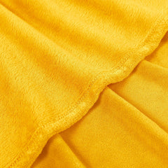 Flannel Fleece Blanket Throw Size Yellow Throw Blanket for Couch, Extra Soft Double Side Fuzzy Plush Fall Blanket, Fluffy Cozy Blanket for Adults Kids or Pet (Lightweight,Non Shedding)