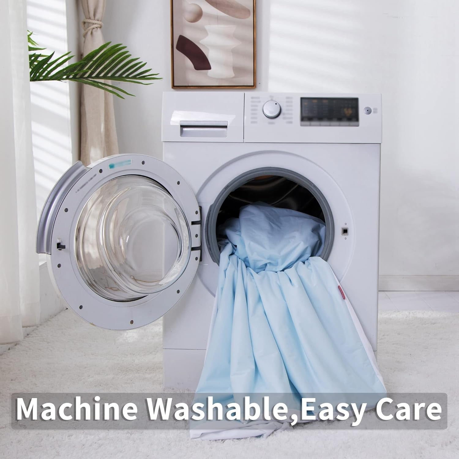 Queen Zippered Mattress Encasement - 6 Sided Waterproof Mattress Protector with Zipper - Machine Washable Mattress Cover Fits 10-15 Inches