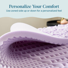 Lucid 2 Inch Mattress Topper Twin XL – Memory Foam Mattress Topper Twin XL –