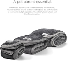 Pawtect Premium Waterproof Cat & Dog Blanket with Wickquick & Sherpup Technology, Puppy & Cat Blanket, Slate 32X40