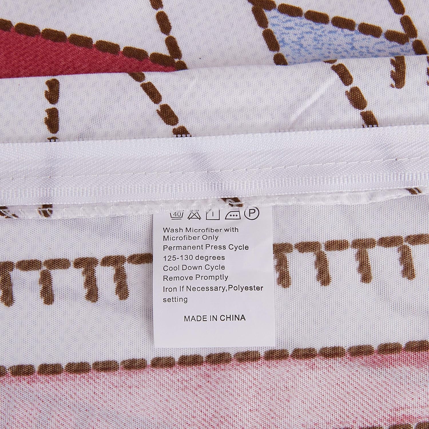 White Soft Bedding Duvet Cover Set Queen Lightweight Soft Full Comforter Cover 90"X90"With 2 Pillow Shams Hotel Quality Geometry Bedding Set