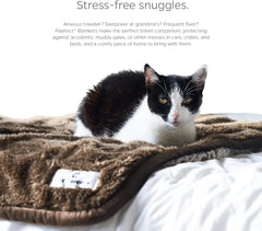 Pawtect Premium Waterproof Cat & Dog Blanket with Wickquick & Sherpup Technology, Puppy & Cat Blanket, Slate 32X40