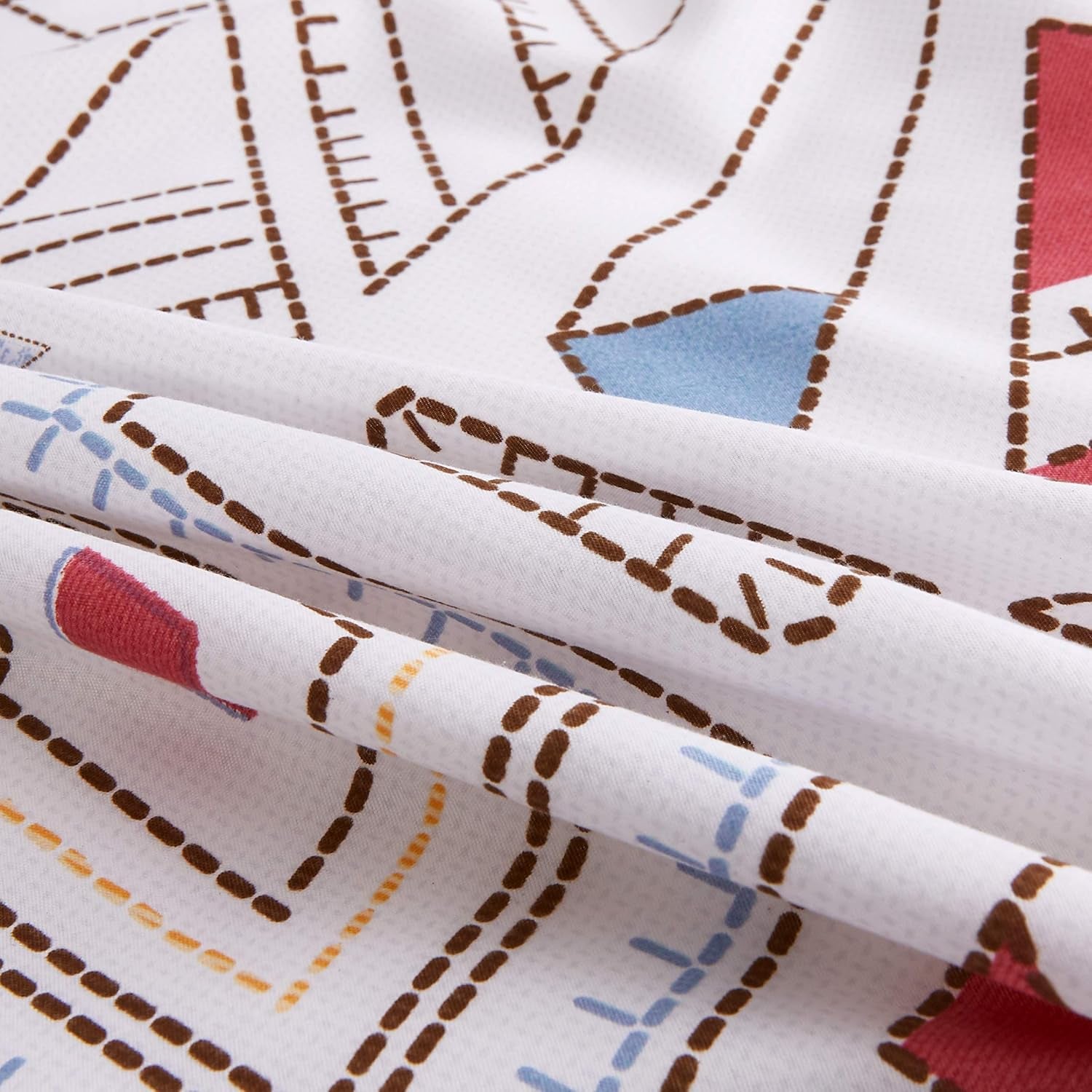 White Soft Bedding Duvet Cover Set Queen Lightweight Soft Full Comforter Cover 90"X90"With 2 Pillow Shams Hotel Quality Geometry Bedding Set