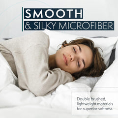 Bed Sheets Set Queen with 2 Pillowcases, Hotel Luxury Platinum 1800 Series Brushed Microfiber Deep Pocket Fitted Sheet, Fade Resistant Ultra Soft 4 Pcs Bedding for Hot Sleepers, Sage