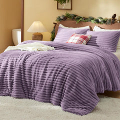 Best Seller  Super Soft Faux Fur Fluffy Comforter Set, 299GSM