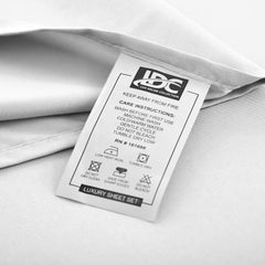 Bed Sheets - 6 Pc Full Size Sheets - 16 Inches Deep Pocket Brushed Microfiber Bedding Sheets & Pillowcases (Full, White)