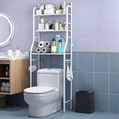 Over Toilet Storage Shelf,2/3-Tier Freestanding over the Toilet Storage,Metal Bathroom Shelves with Paper Holder and Removable