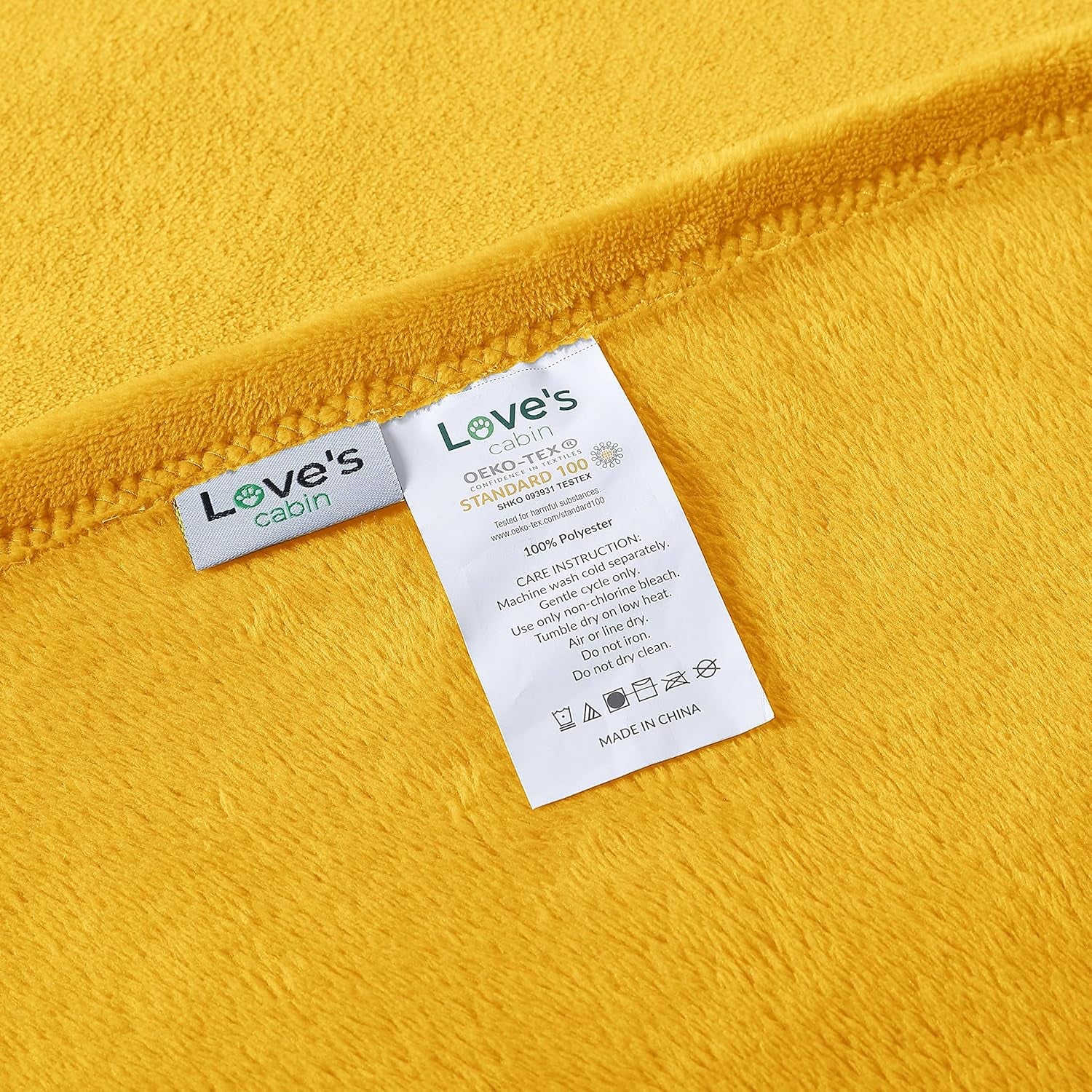Flannel Fleece Blanket Throw Size Yellow Throw Blanket for Couch, Extra Soft Double Side Fuzzy Plush Fall Blanket, Fluffy Cozy Blanket for Adults Kids or Pet (Lightweight,Non Shedding)